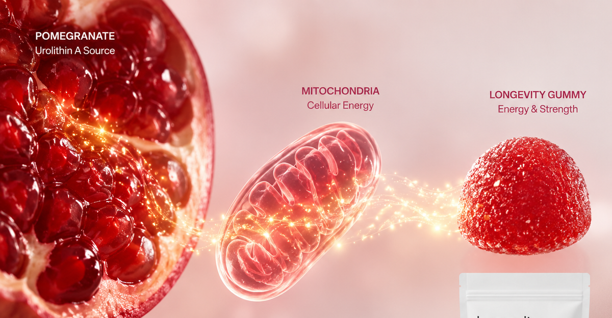 Urolithin A Gummies | Vegan Postbiotic Supplement