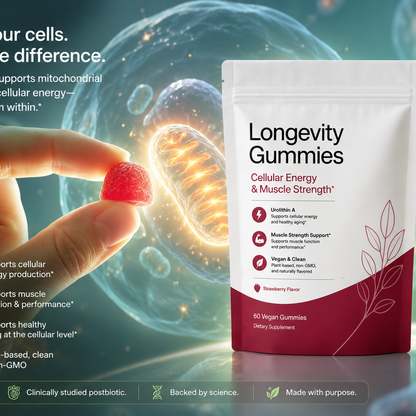 Urolithin A Gummies | Vegan Postbiotic Supplement