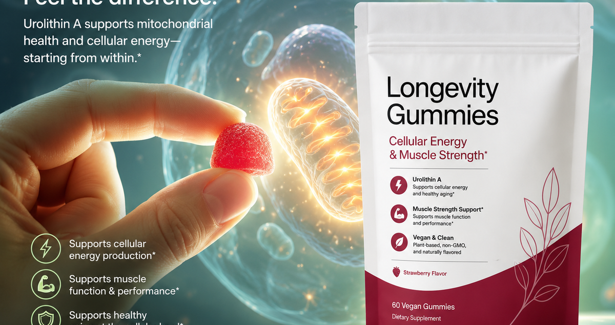 Urolithin A Gummies | Vegan Postbiotic Supplement