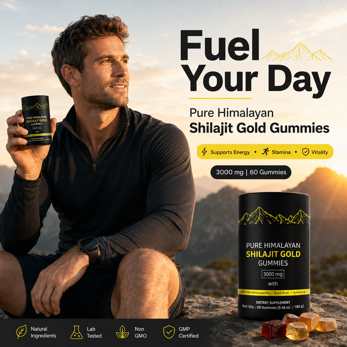 Pure Himalayan Shilajit Gold Gummies