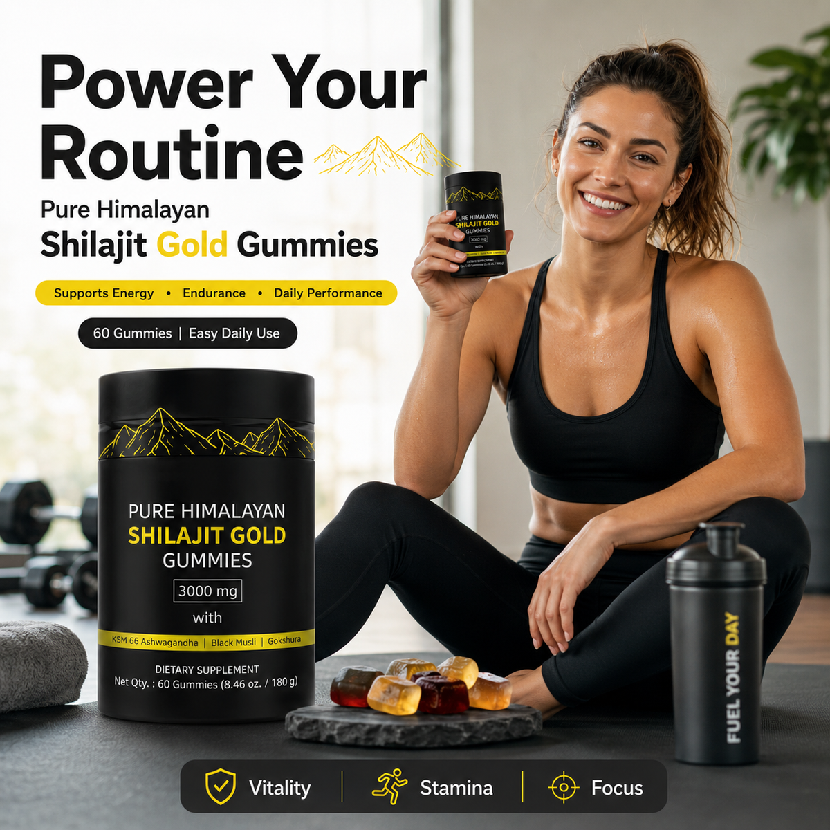 Pure Himalayan Shilajit Gold Gummies