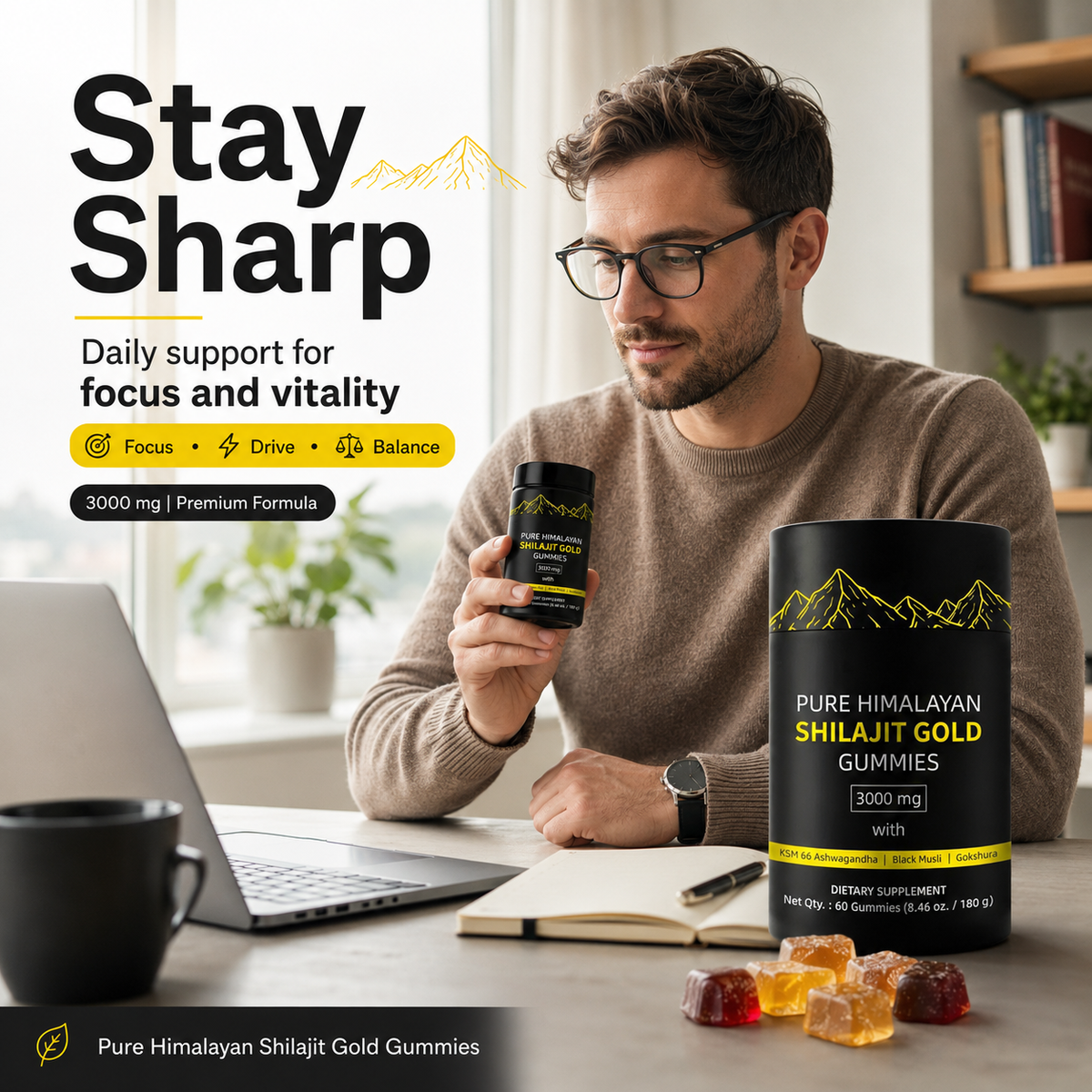 Pure Himalayan Shilajit Gold Gummies