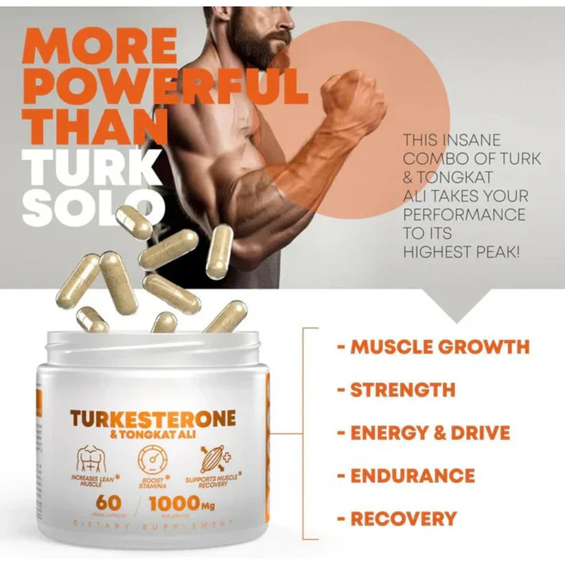 Turkesterone & Tongkat Ali - Testosterone Capsules